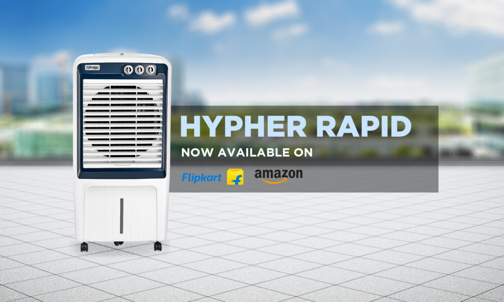 Are you tired of feeling hot and uncomfortable during the summer months? An air cooler may be just what you need to stay cool and comfortable all day long. With our range of hypher Rapid and hypher Tornado air coolers, you can enjoy a refreshing breeze at home or in the office, Best air cooler on amazon and flipkart.